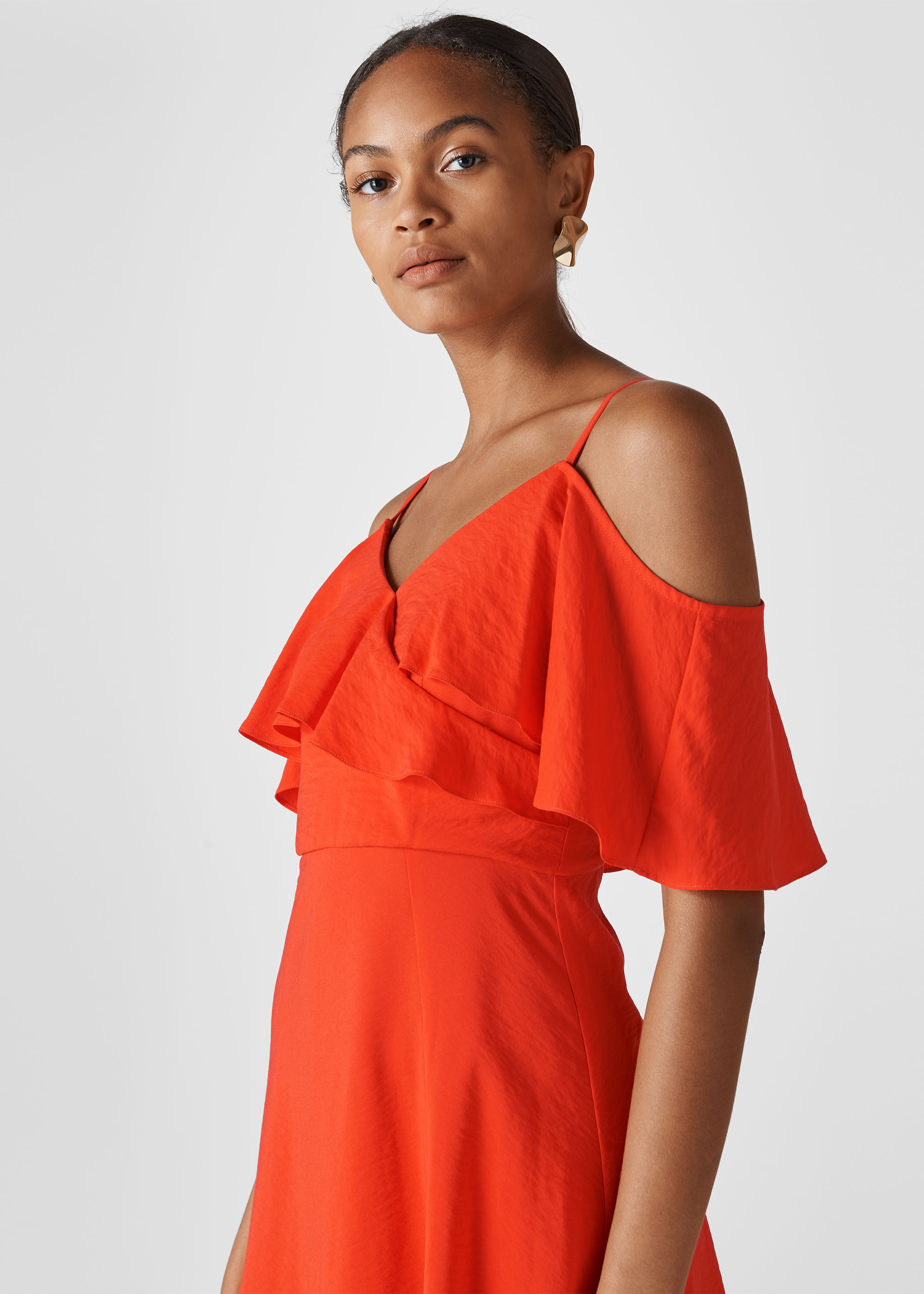 Flame Frill Detail Dress