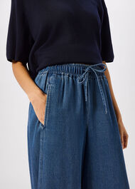 Casual Denim Barrel Trouser