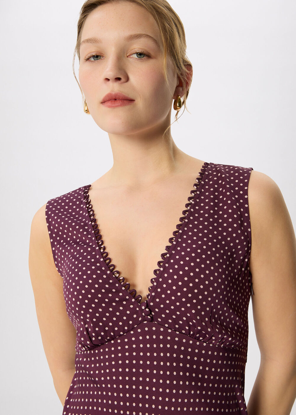 Mini Spot Sleeveless Dress