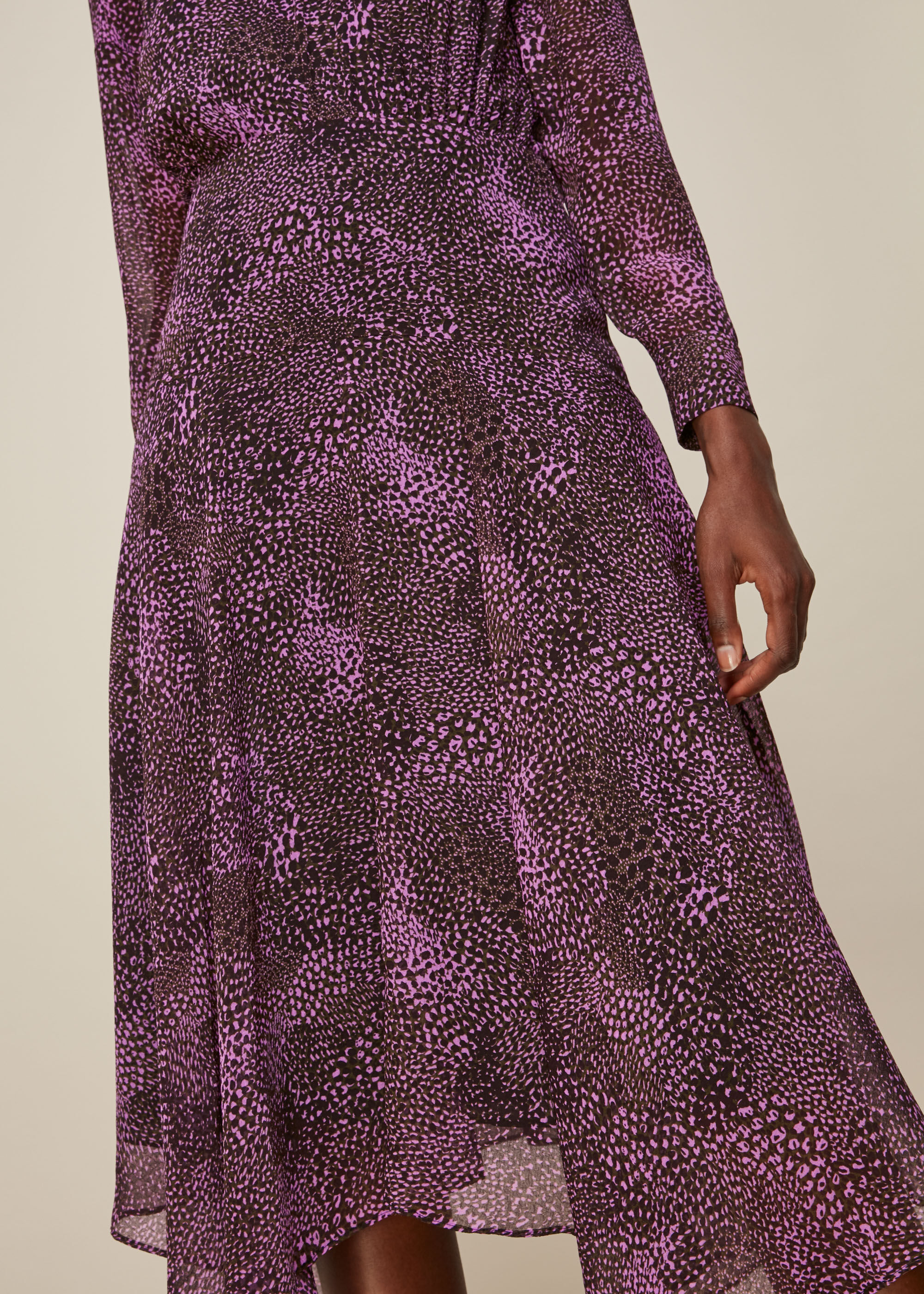 Pink Multi Snake Print Carlotta Dress WHISTLES Whistles US