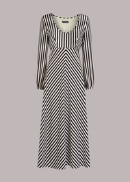 Misha Diagonal Print Dress