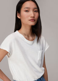 Ember Linen Mix Pocket Tee