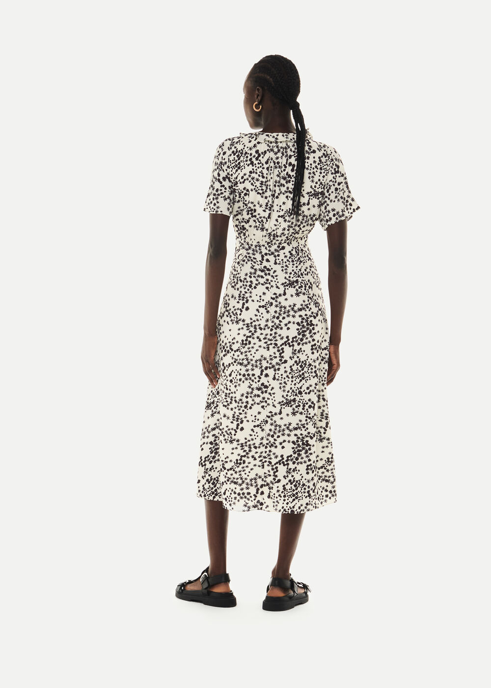 Dandelion Floral Midi Dress