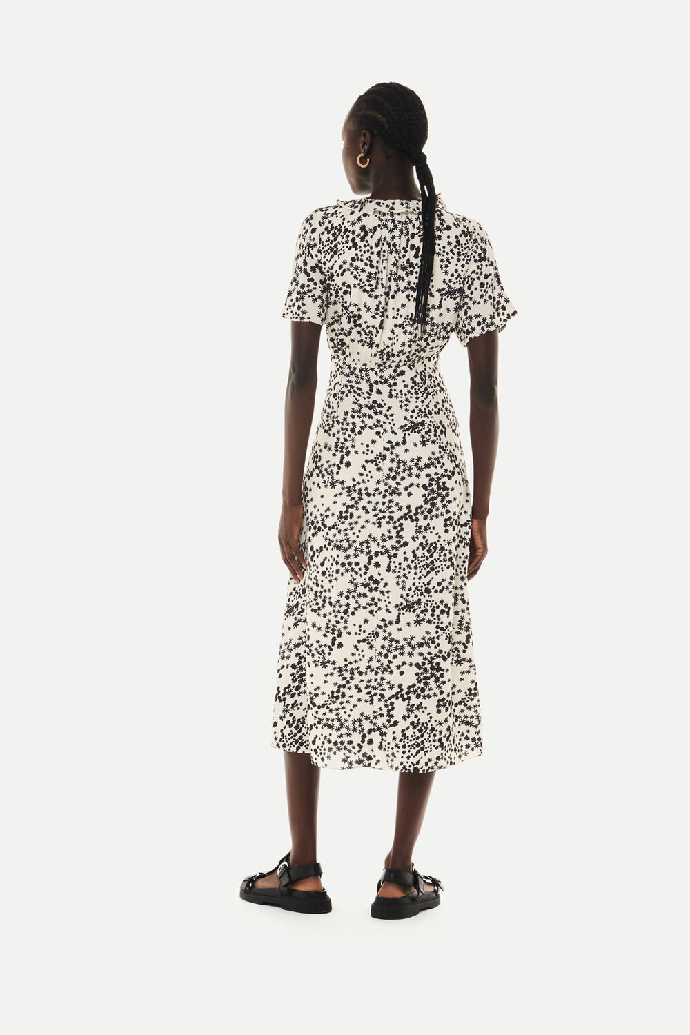 Dandelion Floral Midi Dress