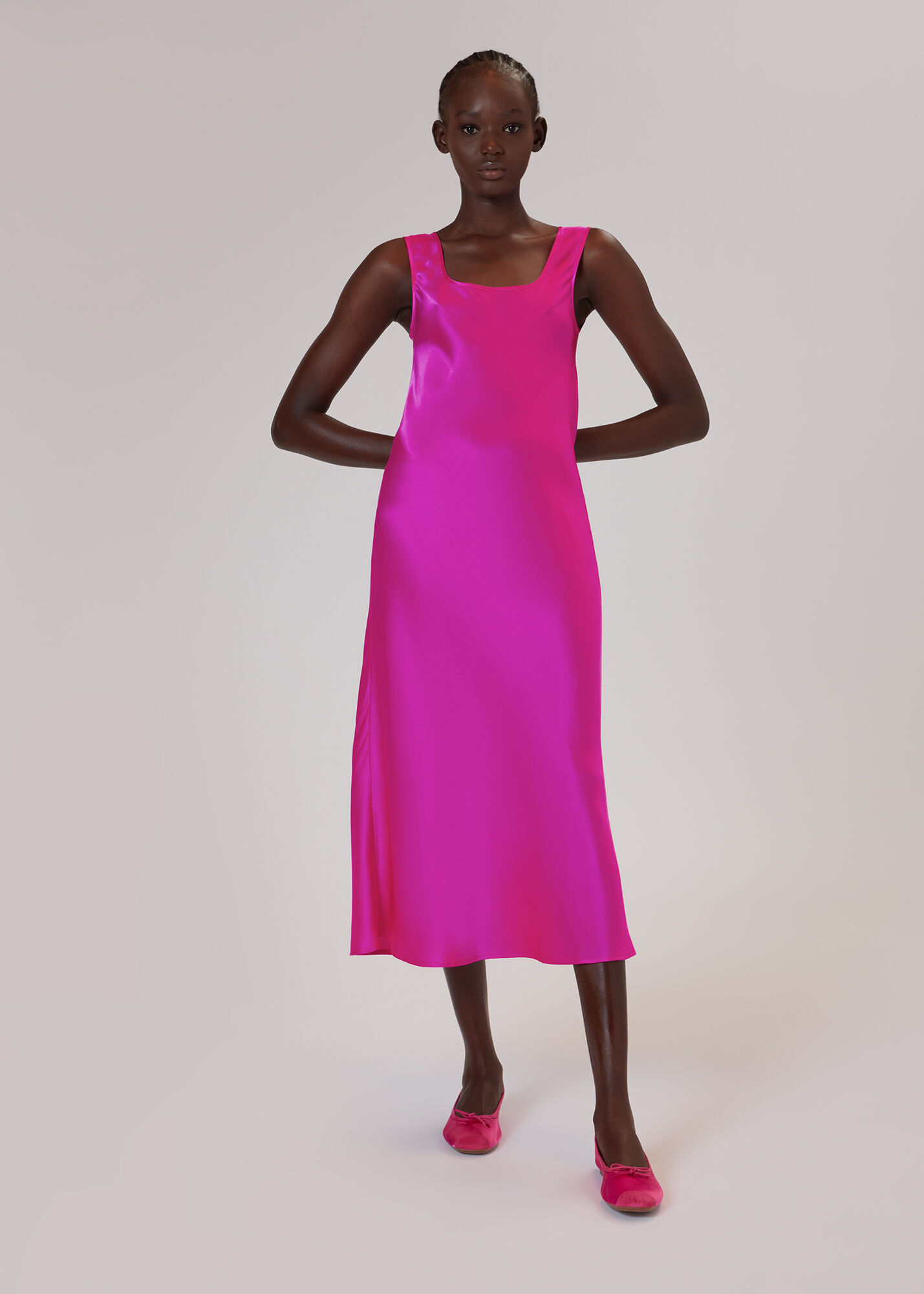 Whistles slip dress clearance