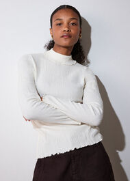Textured Long Sleeve Top