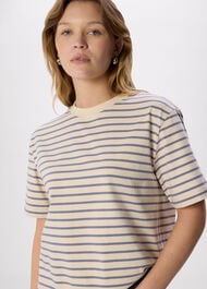 Stripe Relaxed Cotton T-shirt