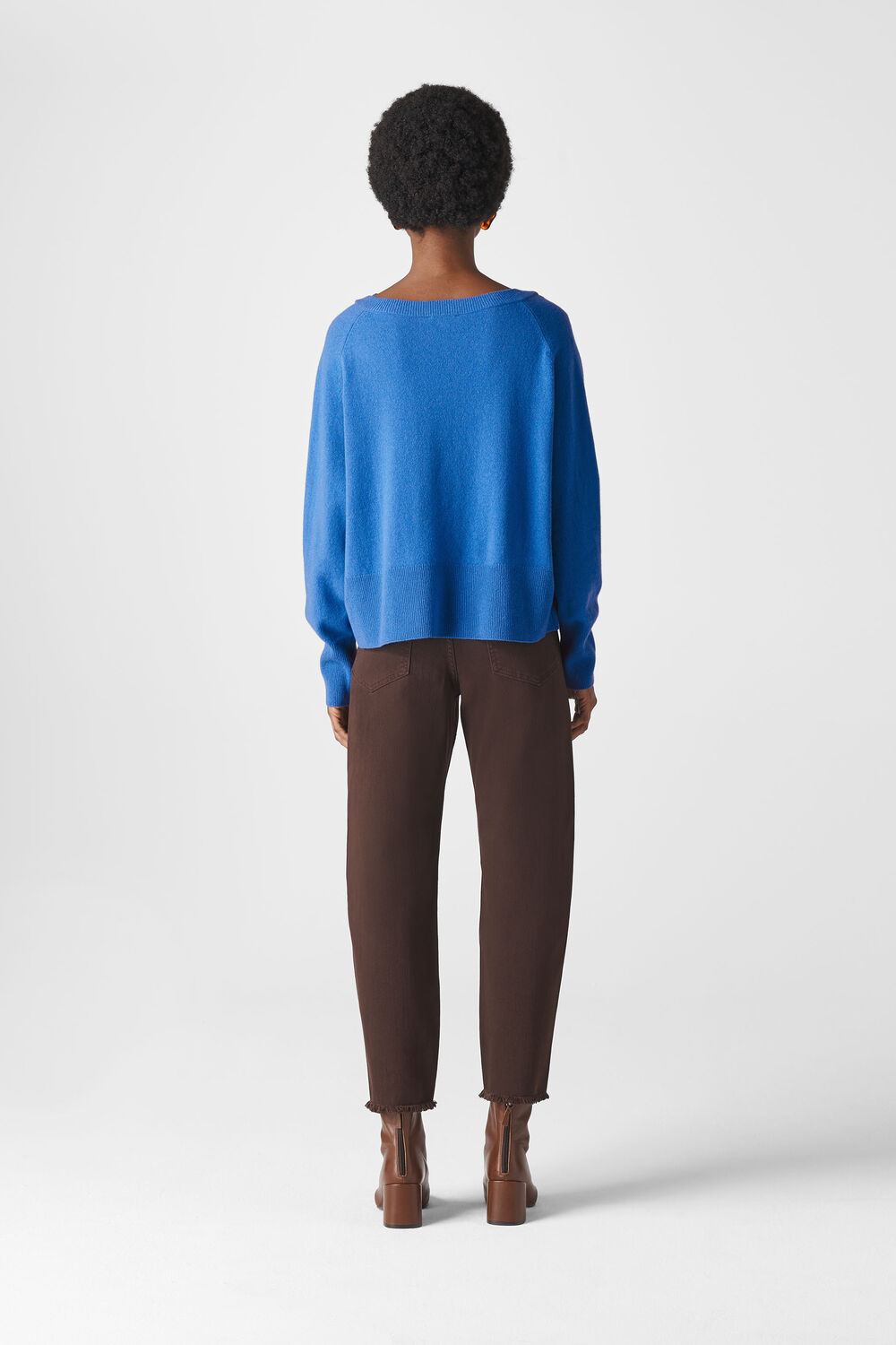 Sustainable Cashmere Jumper Blue