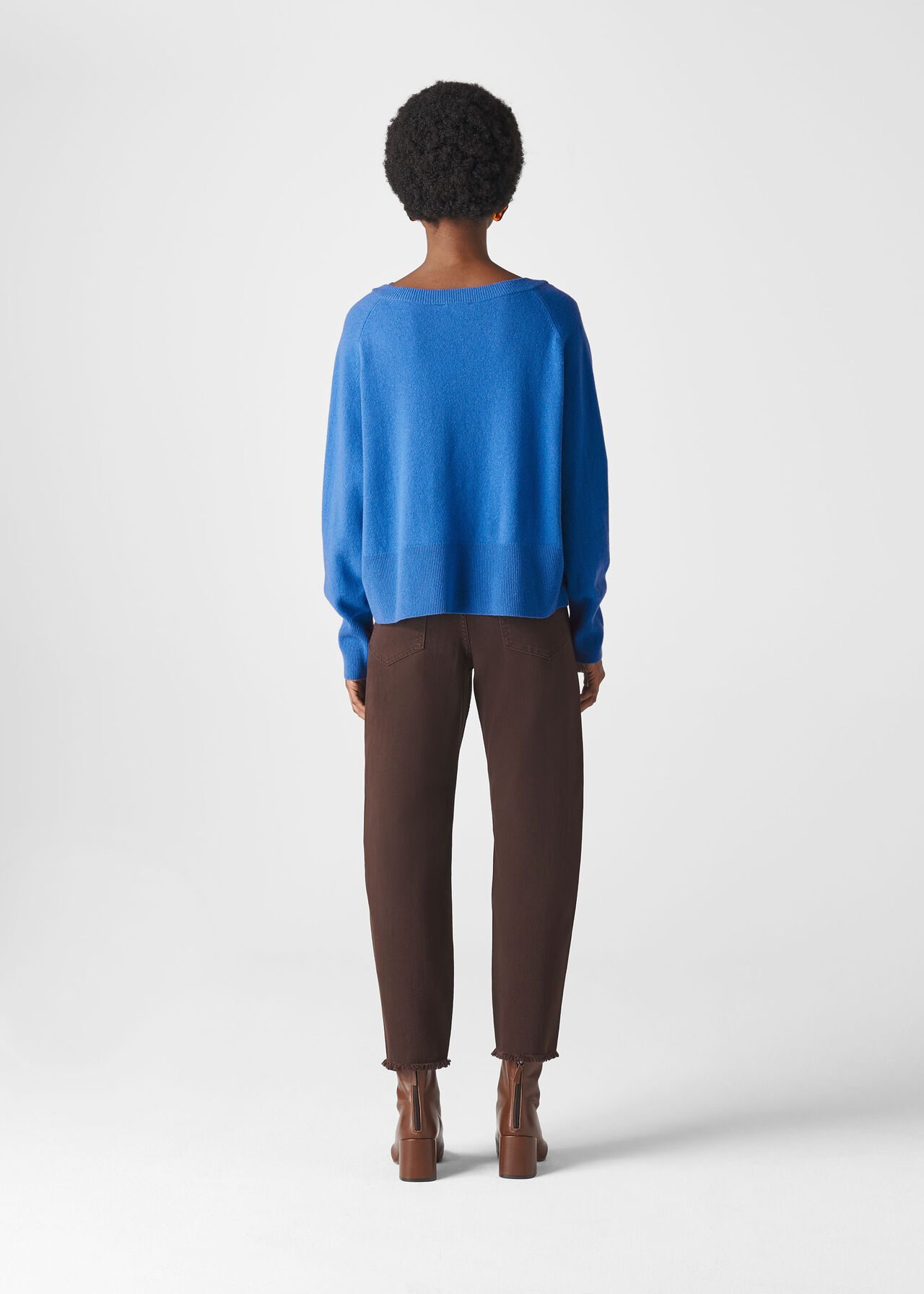 Sustainable Cashmere Jumper Blue