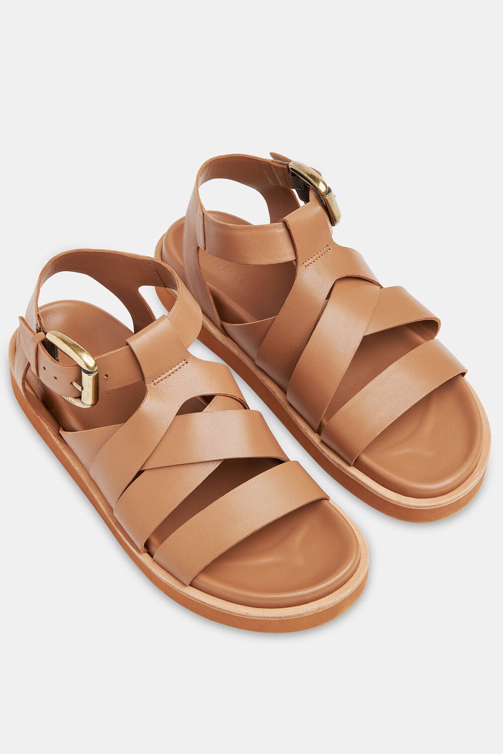 Tan Ezra Strappy Sandal