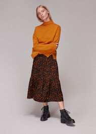 Smudge Animal Tiered Skirt