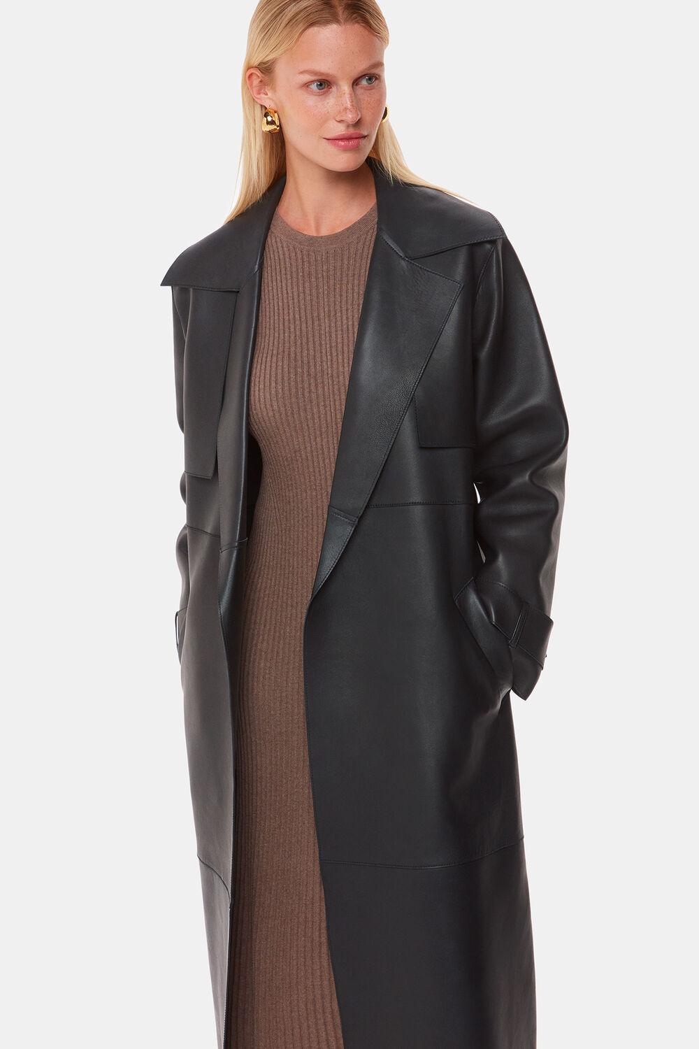 Faye Clean Bonded Trench Coat