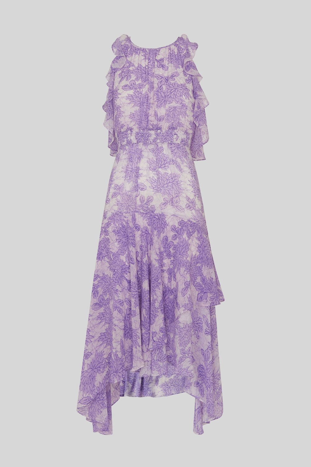 Anne Batik Lily Print Dress Lilac