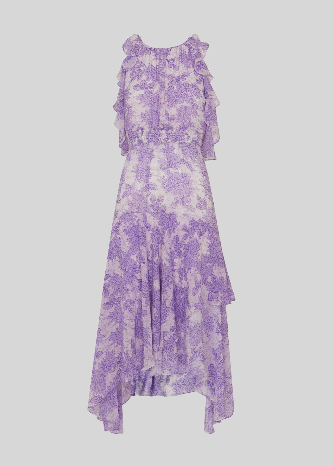 Anne Batik Lily Print Dress Lilac