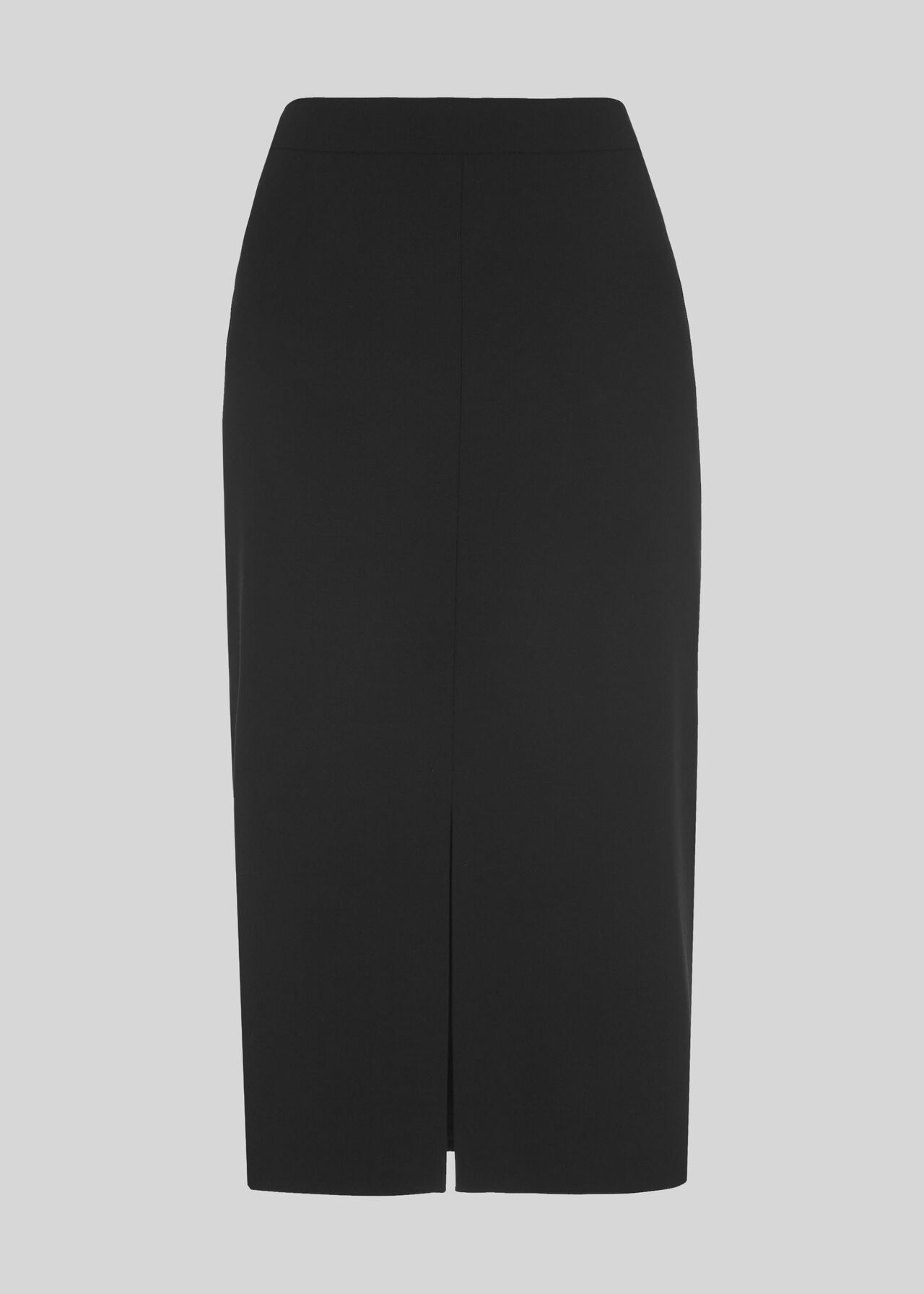 Anna Split Front Skirt Black