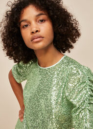 Seema Sequin Top