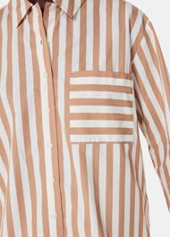 Cotton Stripe Pyjama Shirt