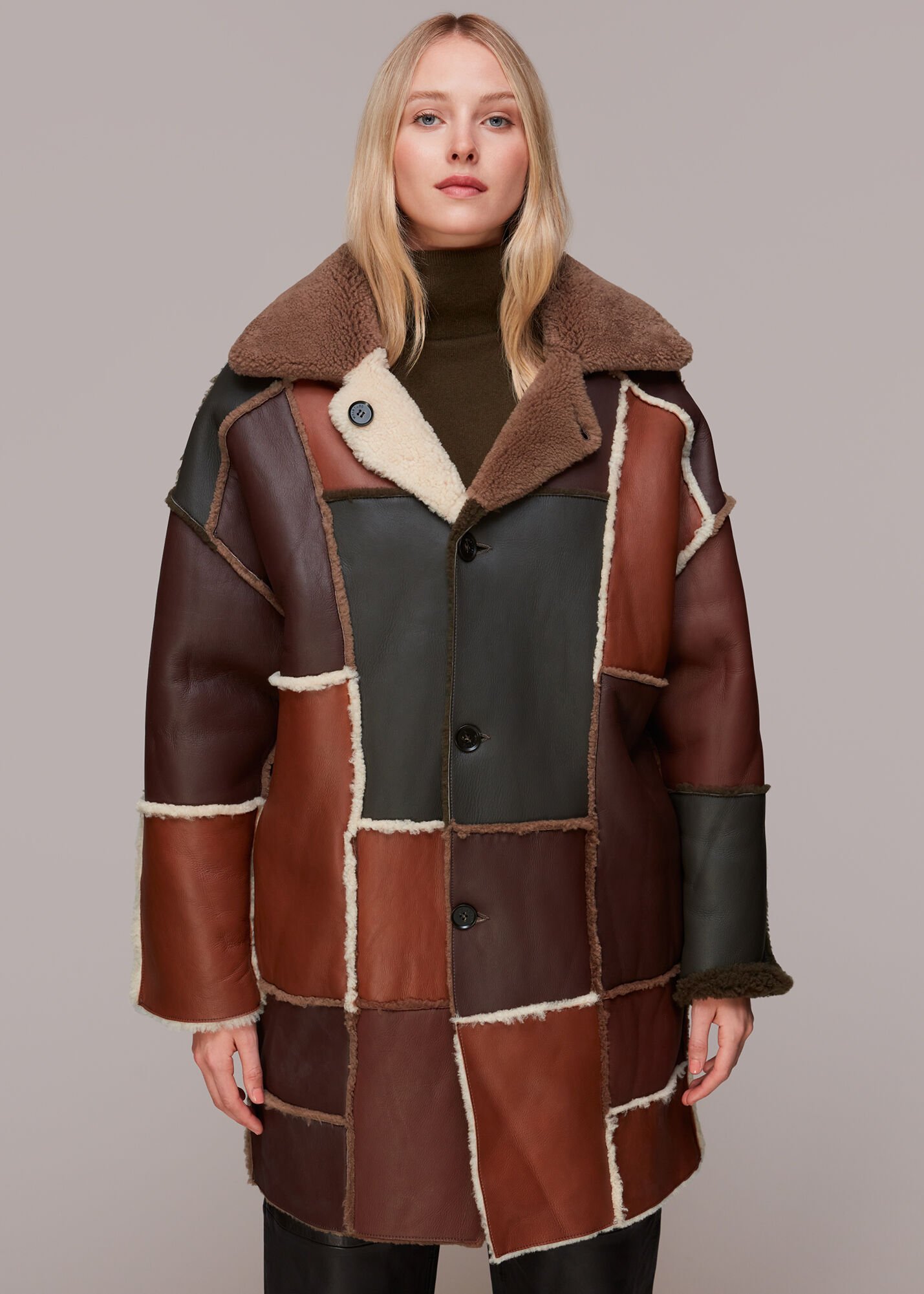 Melodress casual top patchwork long coat