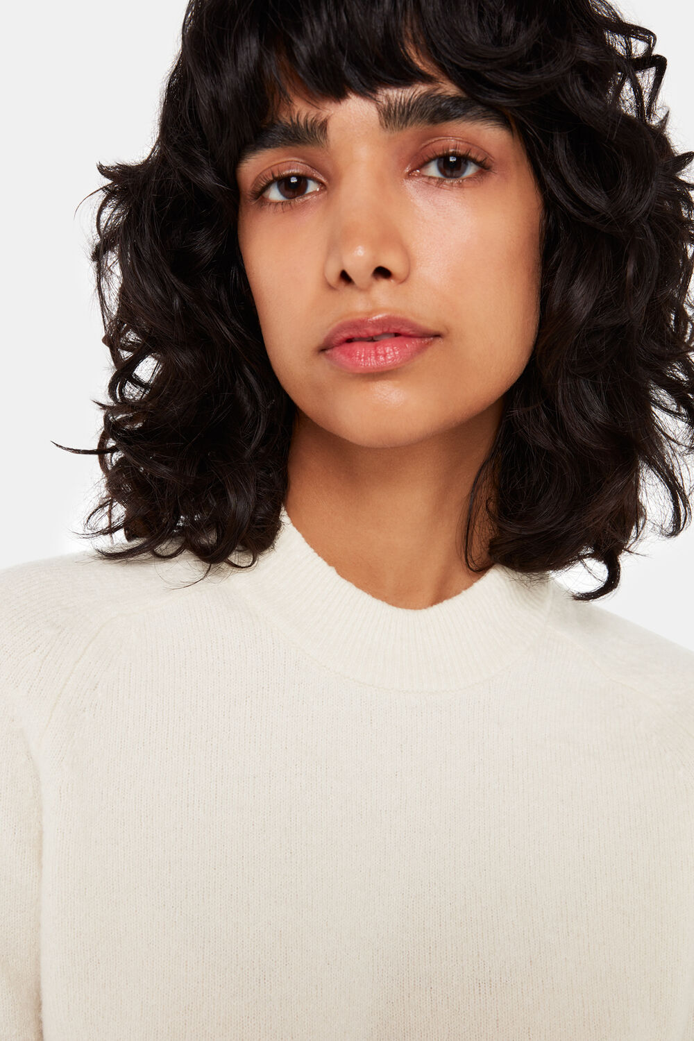 Wool Textured Crew Neck Knit
