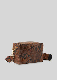 Bibi Snake Crossbody Bag Tan