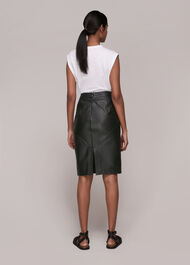 Kel Leather Pencil Skirt
