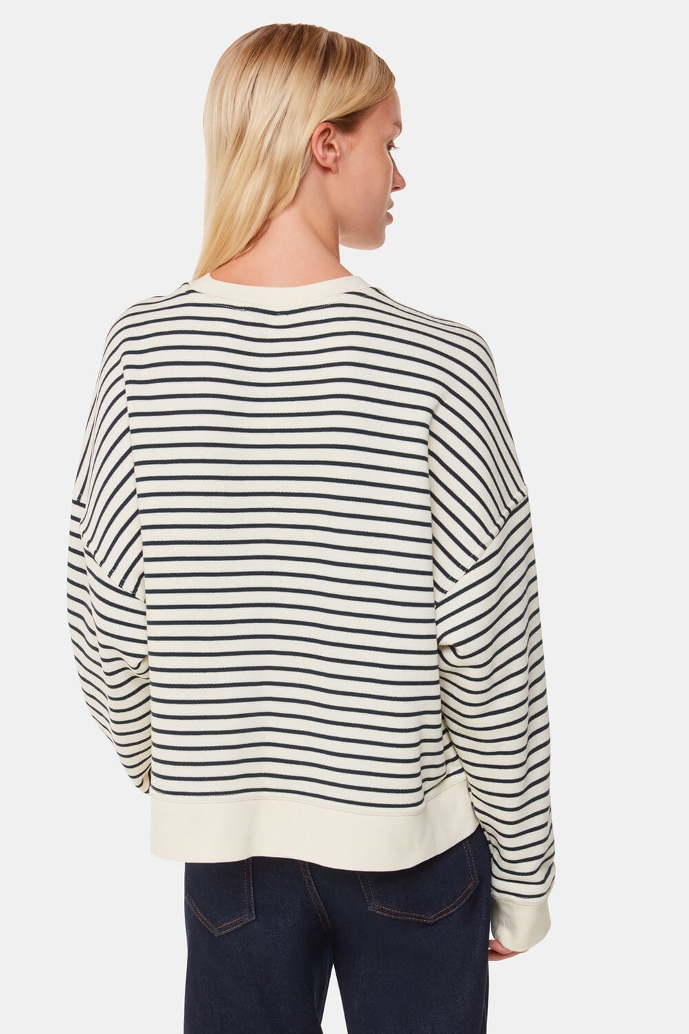Ivory Stripe Sweat