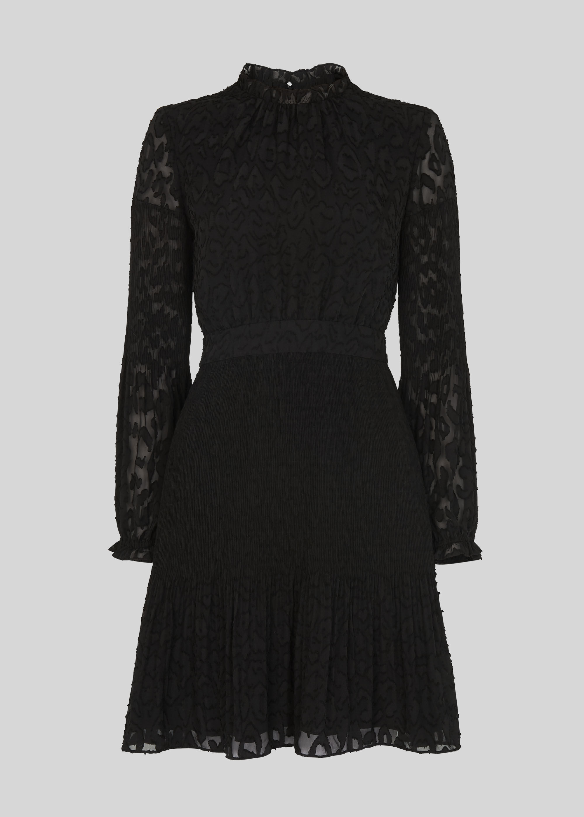 Animal devore pleated dress clearance