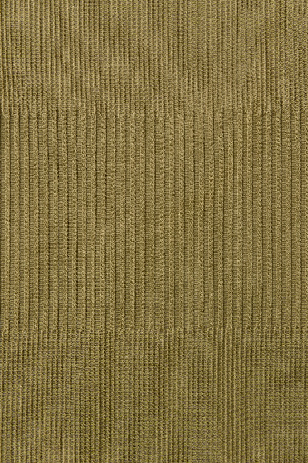 Olive Mixed Rib Square Neck Swimsuit