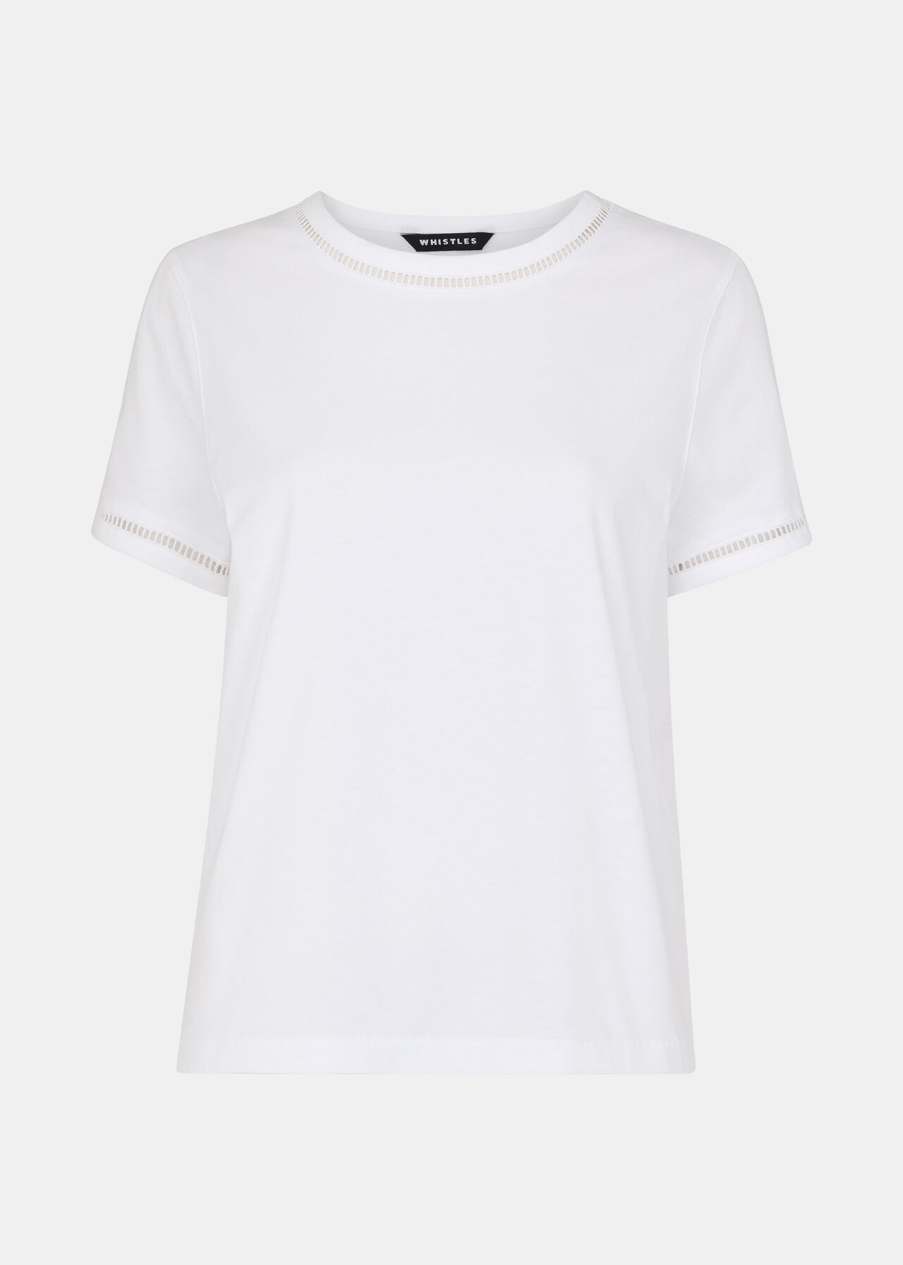 Broderie Trim Detail Tee