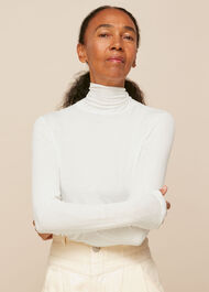 Essential Polo Neck Ivory