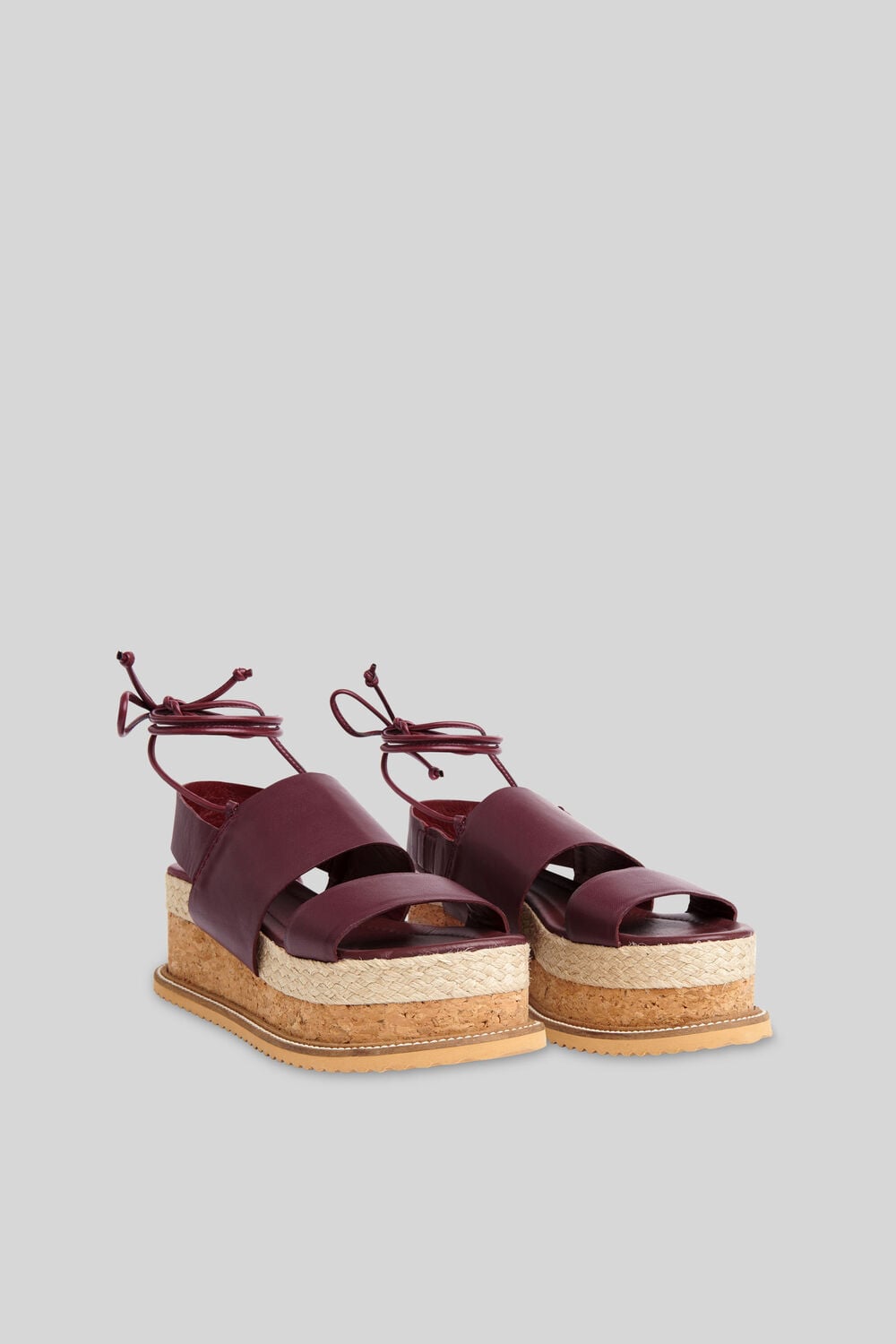 Rae Flatform Sandal Aubergine