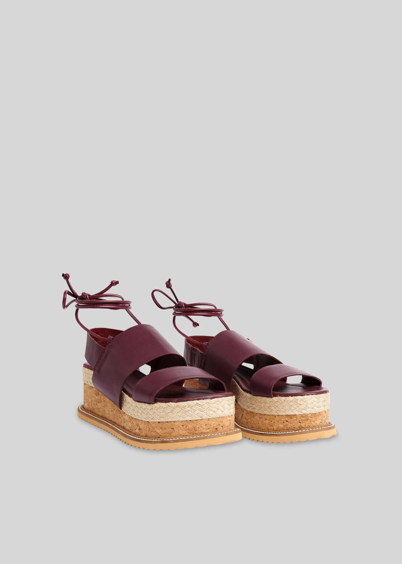 Rae Flatform Sandal Aubergine