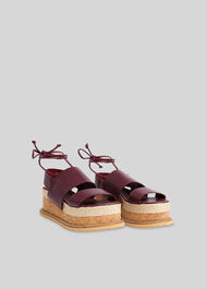 Rae Flatform Sandal Aubergine