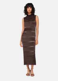 Sleeveless Ruched Column Dress