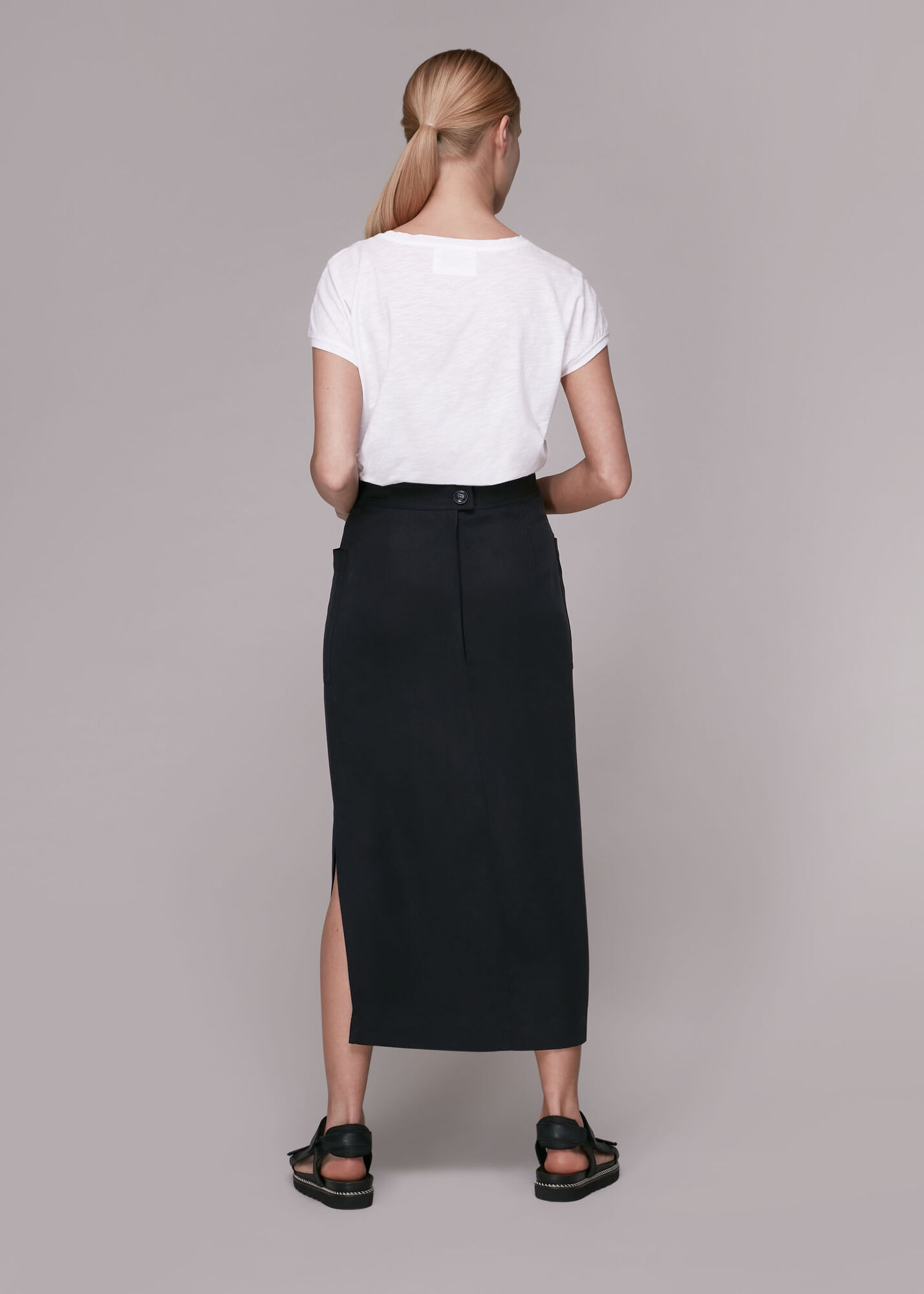 Straight Skirt in Black