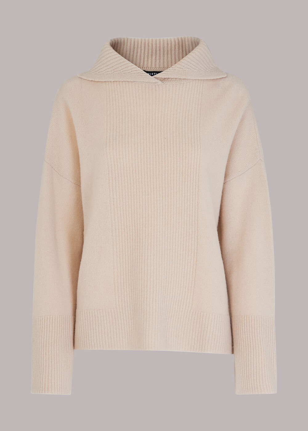 Rib Detail Collar Jumper