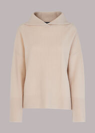 Rib Detail Collar Jumper