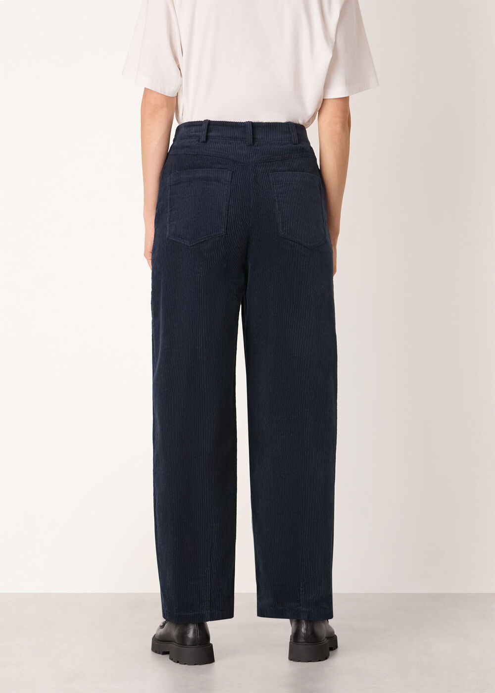 Barrel Leg Cotton Cord Trouser