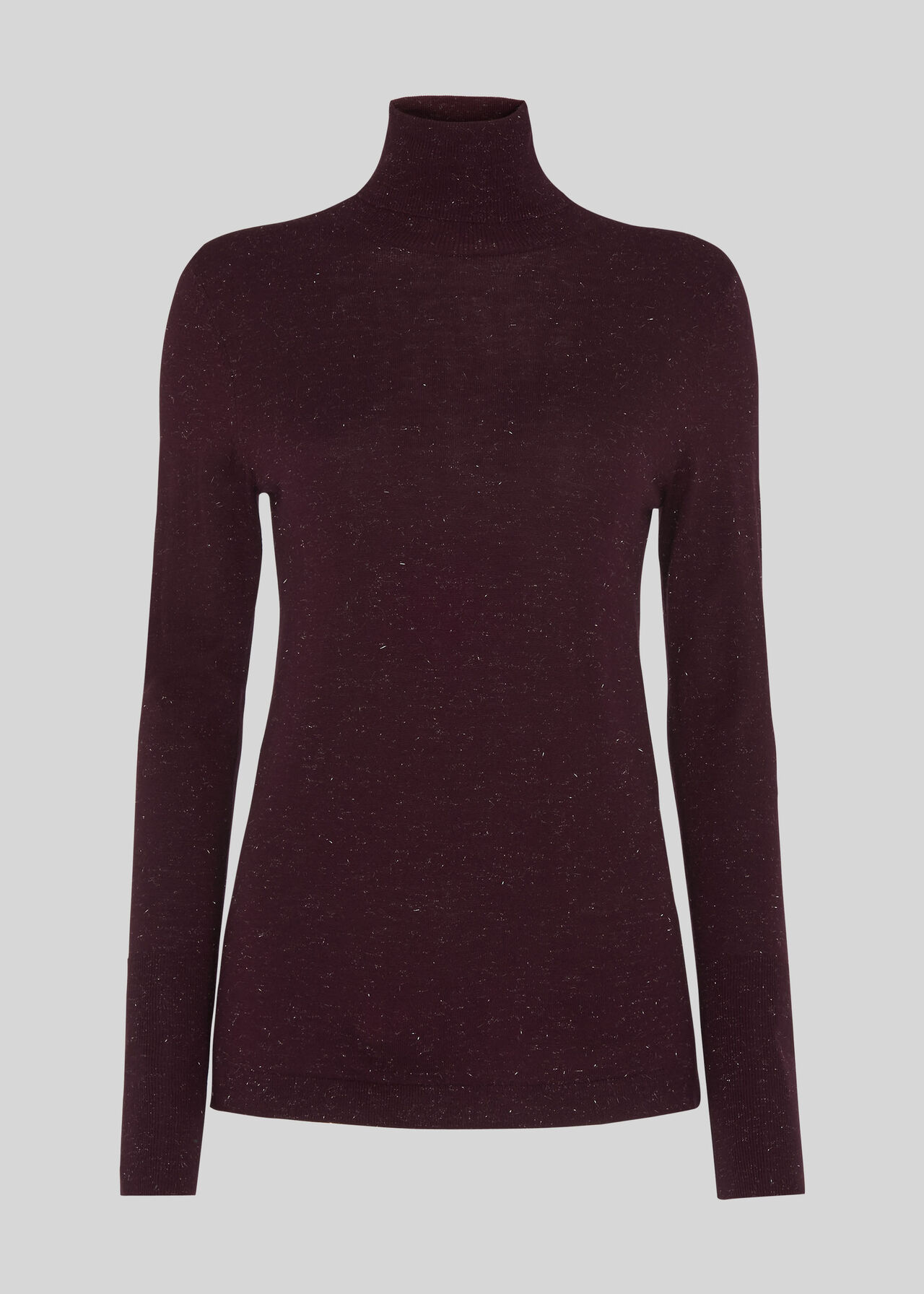 Annie Sparkle Polo Neck Knit