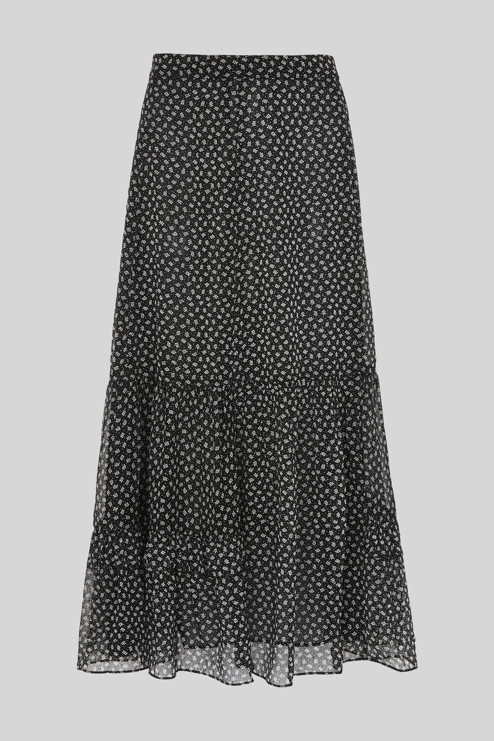 Almond Blossom Dobby Skirt Black/Multi