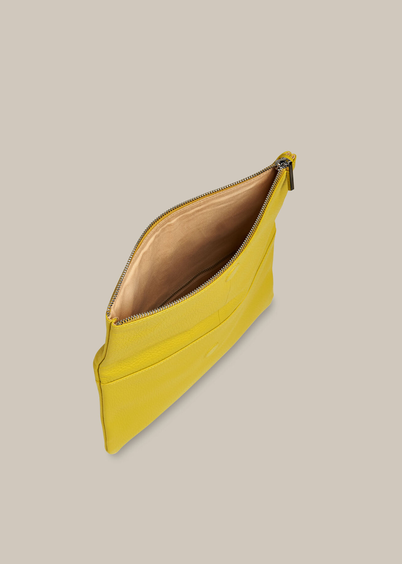 Chapel Foldover Clutch Lime