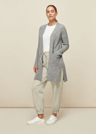 Lilly Long Line Wool Cardigan