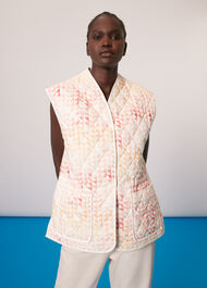 Hexagon Print Gilet