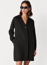 Collared Button Short Dress