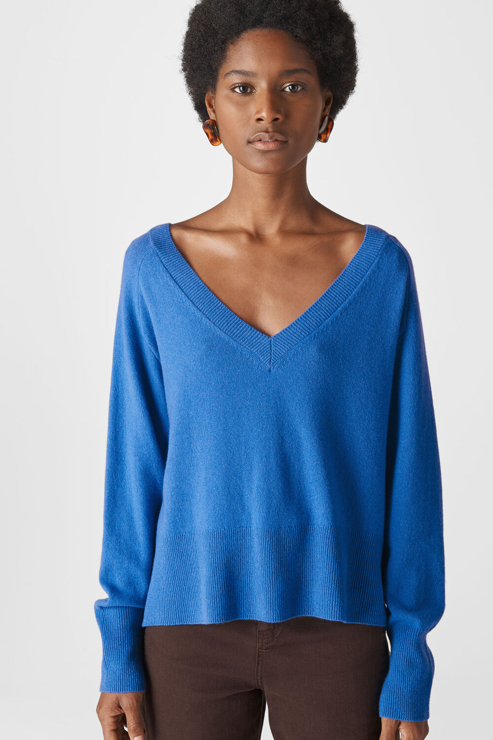 Sustainable Cashmere Jumper Blue