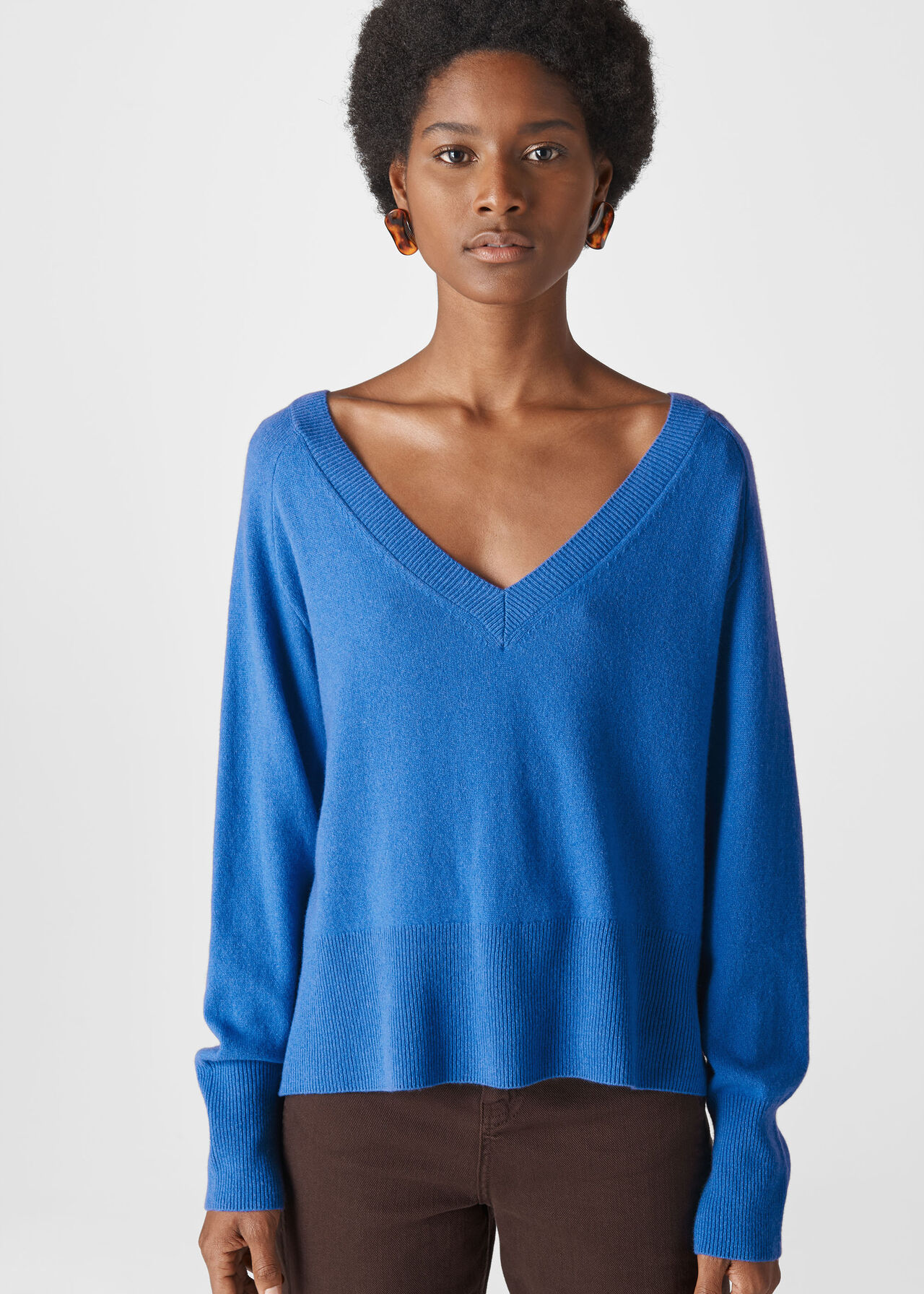 Sustainable Cashmere Jumper Blue