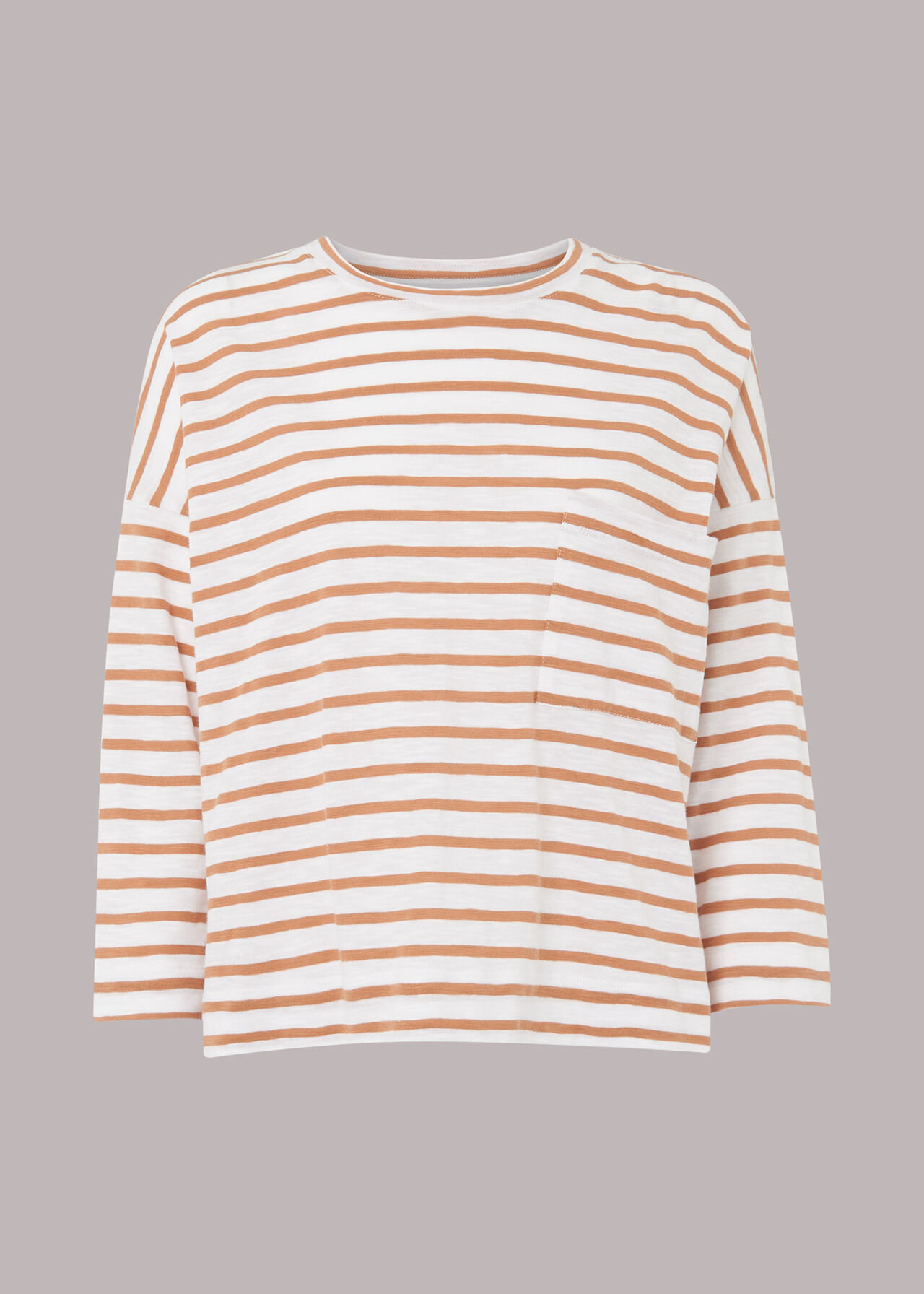 Stripe Cotton Pocket Top