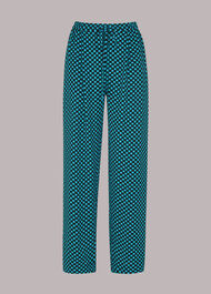 Pippa Star Check Print Trouser