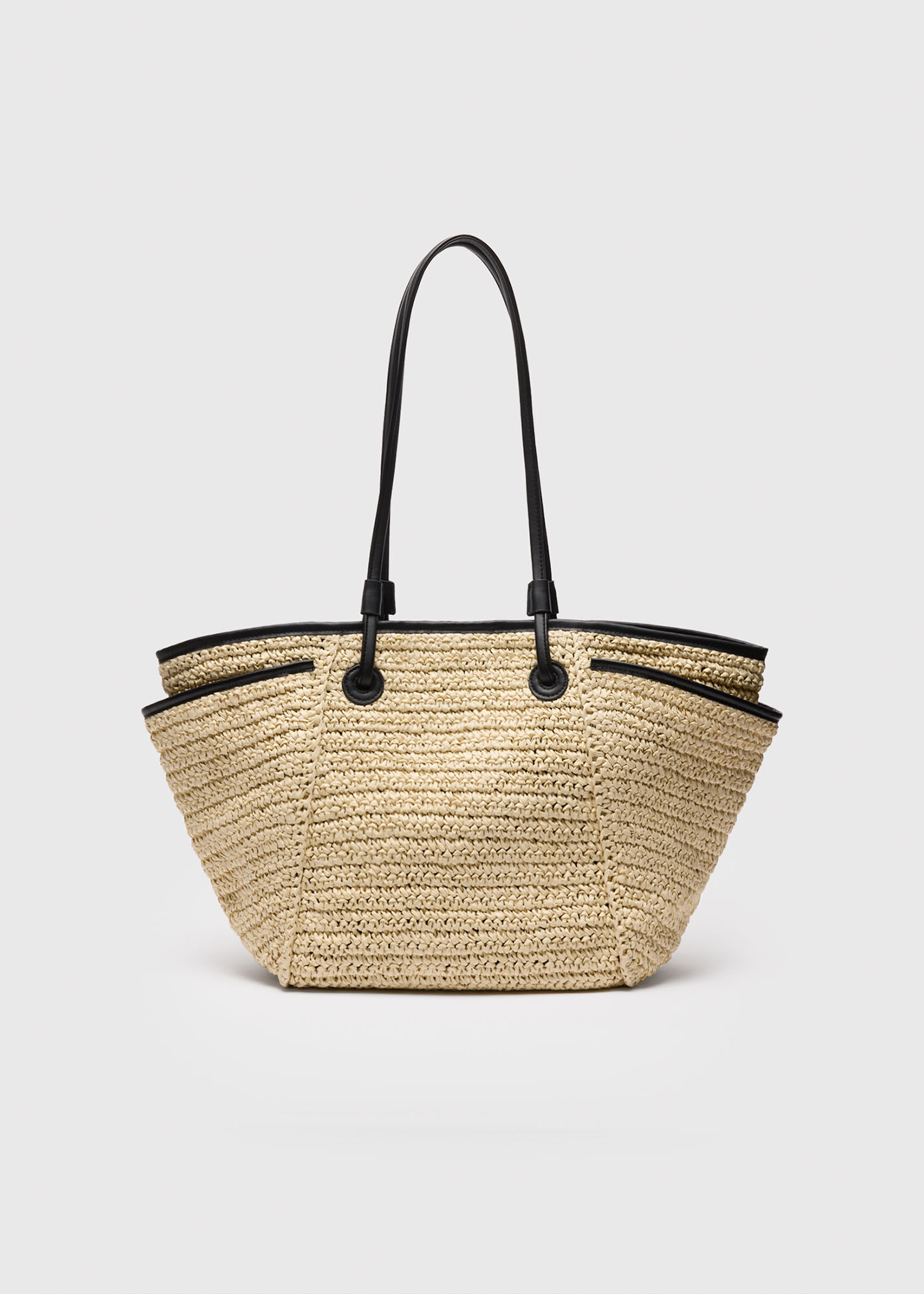 Neutral Aylin Mini Straw Tote Bag | WHISTLES | Whistles UK |