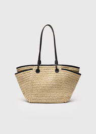 Zoelle Straw Tote Bag